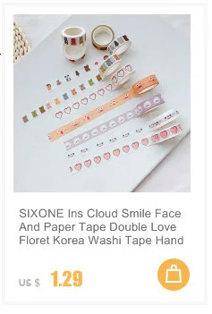 SIXONE 1 шт Ins креативные милые мини-наклейки выражение улыбающегося лица пакет телефон стикер s руководство Материал декоративная наклейка