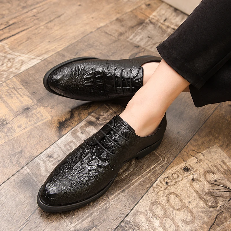 

New Outdoor Fashion comfortable men leather shoes lace up casual footwear for male plus size 38-48 oxfords men casual shoes w5