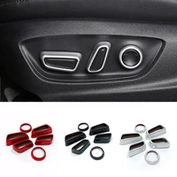 for toyota c hr chr 2020 2021 accessories abs interior car seat adjustment switch cover trim sticker car styling 6pcs