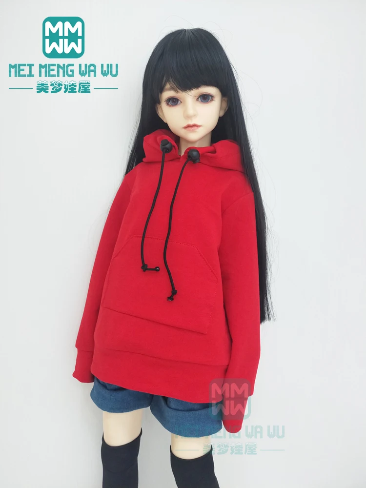 Одежда для шарнирной куклы 1/3 BJD SD модная Кукла с надписью черная белая красная