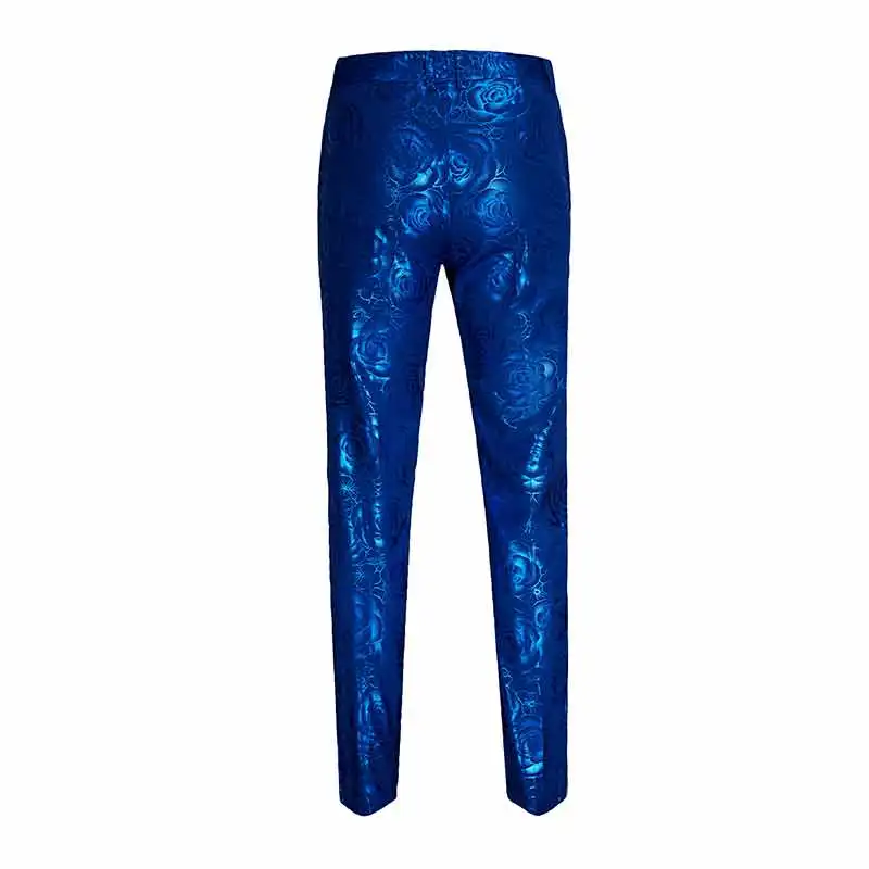 Мужской Блейзер на одной пуговице облегающий блейзер с сапфировым и розовым