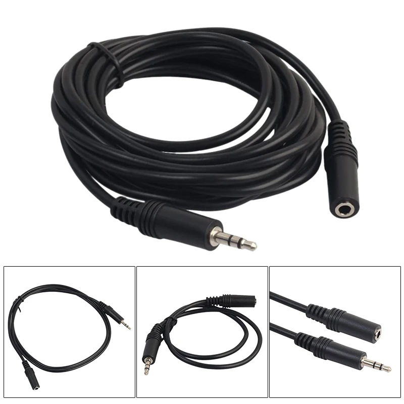 

Audio Auxiliary Audio Cable 3.5mm Stereo Audio Cable Male to Female Mobile Phone Headset Extension Cable