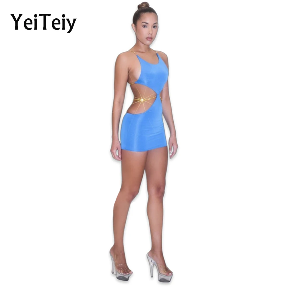 

Женское летнее платье Yeiteiy, модель 2021 года, сексуальный костюм на бретельках, одежда для вечеринки в честь Дня Рождения