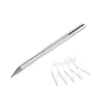 Новый Скальпель с металлической ручкой, нож с лезвием, резак для древесины и бумаги, ремесленные ножи для ручек, гравировка, ручные инструменты сделай сам