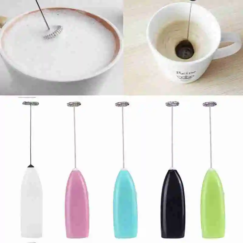 

Electric handheld household kitchen whisk mini mixing tea steel blender milk milk blender cappuccino froth coffee F8I4