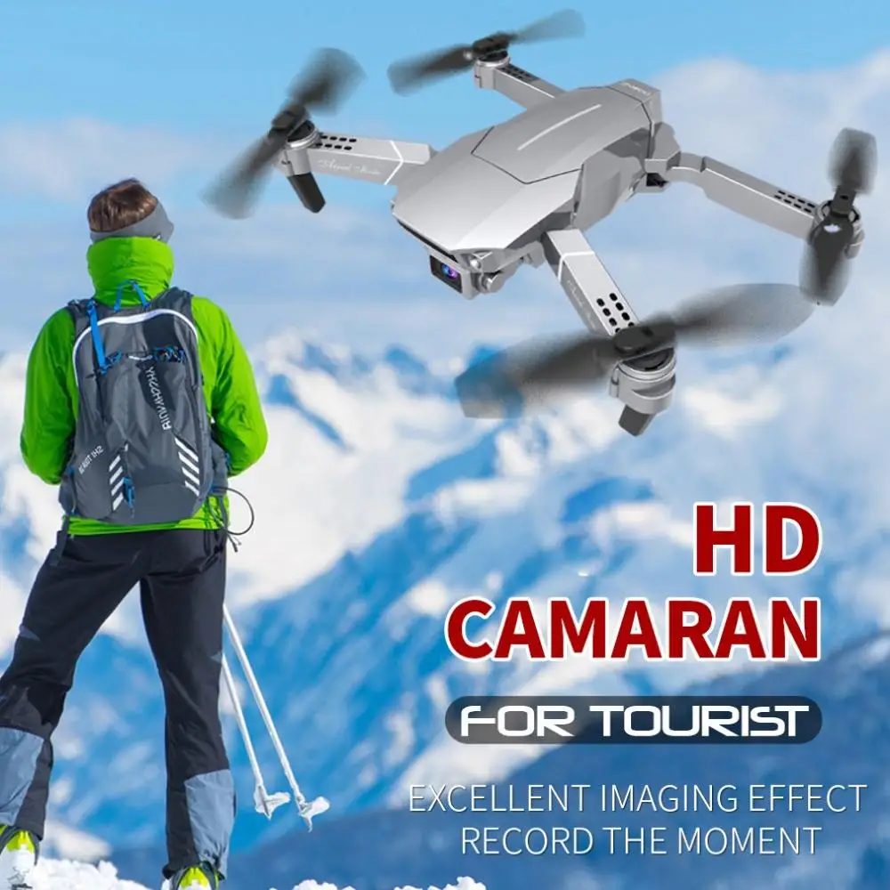 Квадрокоптер E98 складной с четырьмя осями камерой 2 МП/5 Мп/4K HD Wi Fi 4