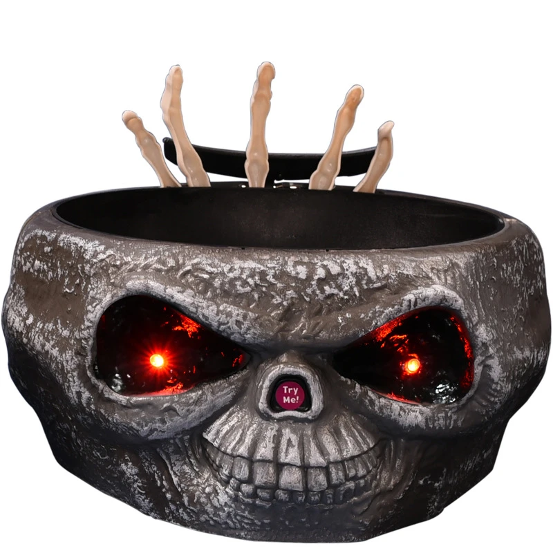 

Halloween Decoration Home Skull Box Room Escape Ornaments Trick or Treat Party Decoration Halloween Funny Electric Toy Party