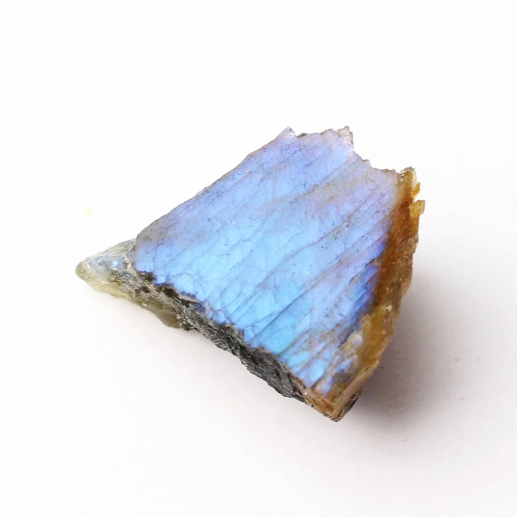 1 шт. натуральный лабрадорит кристалл необработанный камень одна сторона