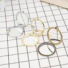 Зеркальце для макияжа 1 шт., компактное портативное круглое металлическое карманное зеркало без рисунка 57,1 мм, подарок для девушки, товары для красоты