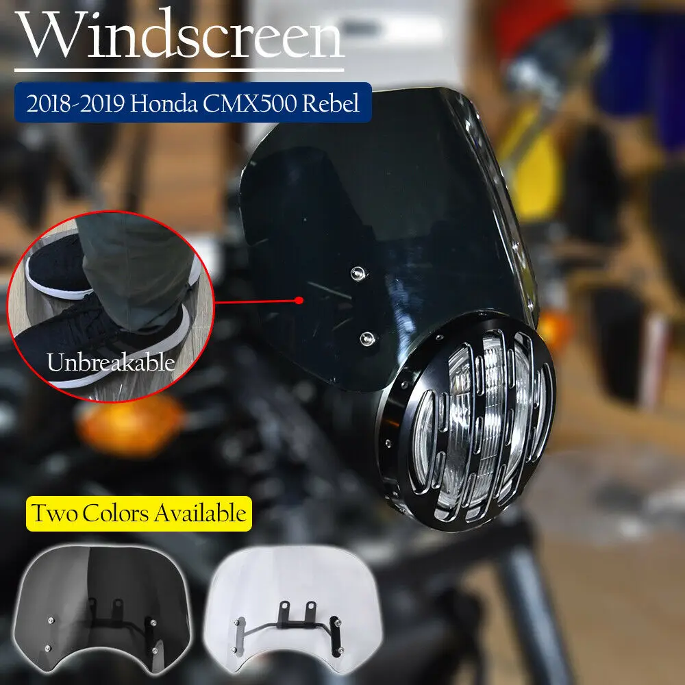 Экран ветрового стекла для Honda Rebel 300 500 CMX300 CMX500 2018 2021 2020 экран дефлектор CMX