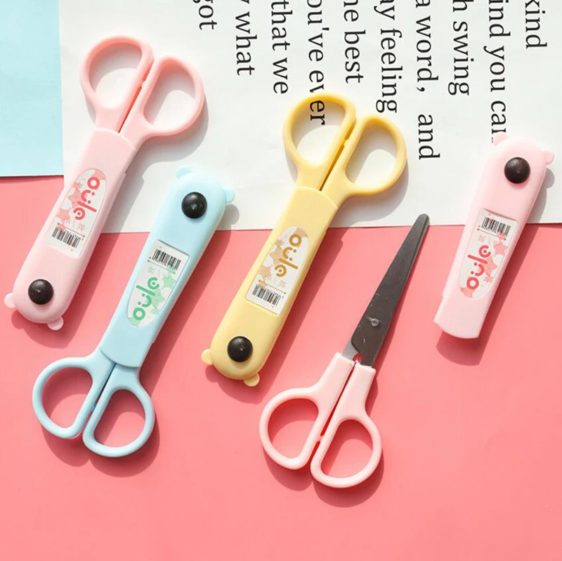 Fashion Design Deli School Student Cartoon Scissors High Quality Paper Cutting Buy 2 PCS Send Gift  Канцтовары для офиса