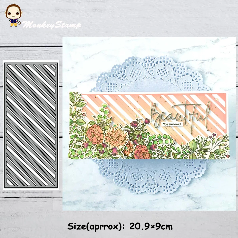 Прямоугольный конический металлический трафарет обезьяны трафареты для сделай