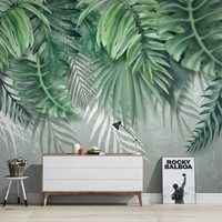 modern simple wallpaper 3d tropical plant leaves murals living room bedroom home decor nordic style background wall papers 3 d