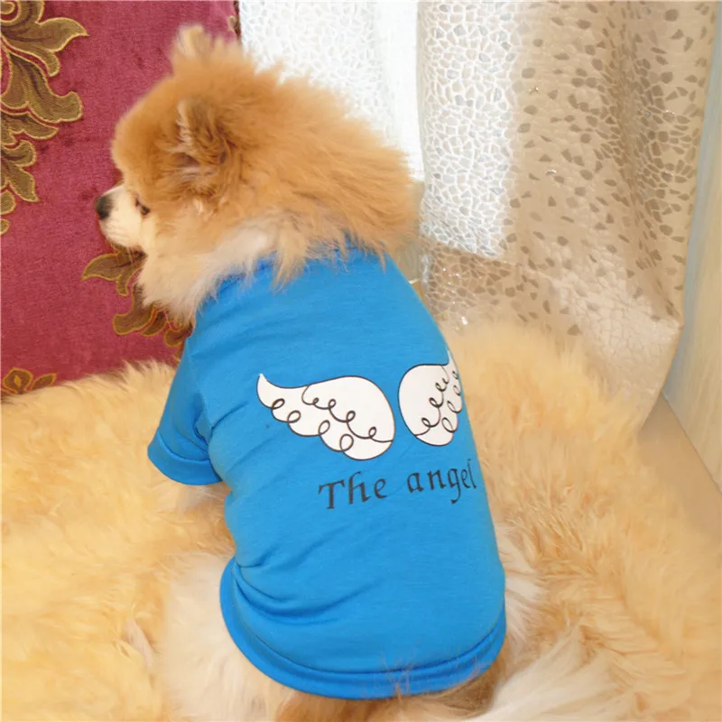 

Angel Wings Cute Puppy Clothes Small Dog TShirt Soft Comfortable Xxxs Designer Dog Clothes Summer Dog Clothes for French Bulldog