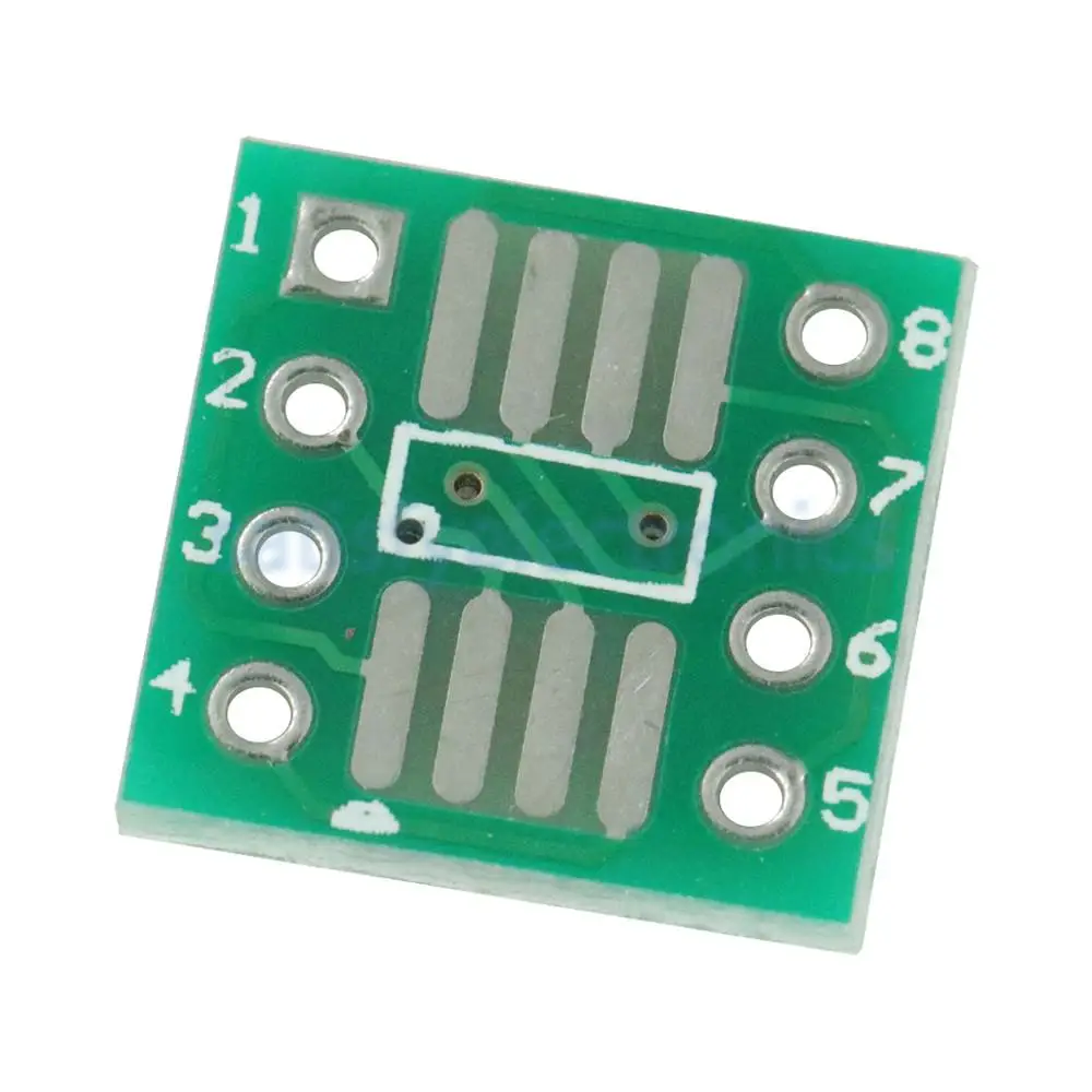10 шт. адаптер SOP8 SO8 SOIC8 SMD для DIP8 преобразователь платы двухсторонней 0 65 мм/1 27 мм