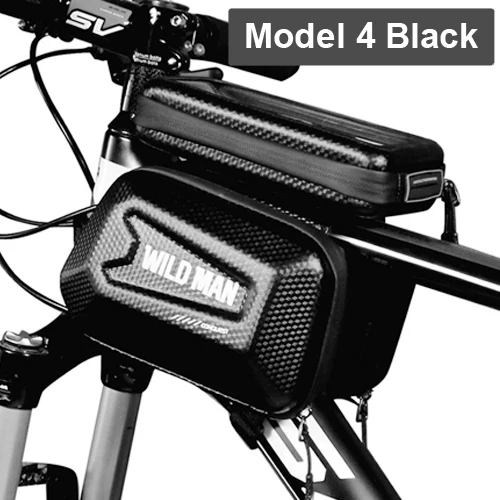 Model 4 Balck NEWBOLER 6.5in сумка для велосипеда Чехол для мобильного телефона для велосипеда водонепроницаемый рулевой передний Топ труба велоинструменты сумки велосипедные аксессуары - Цвет: Model 4 Balck