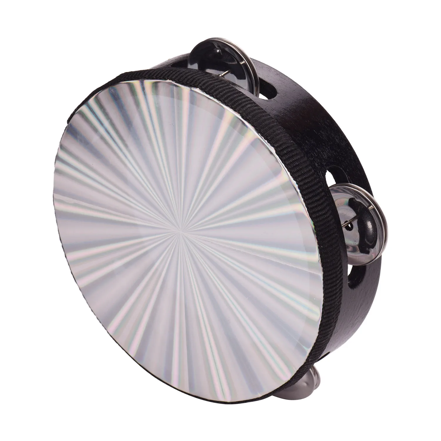 4 дюйма деревянный сияющей Тамбурины колокольчик ручной барабан с одной строки