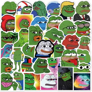 103050pcs interesting frog pepe meme graffiti stickers diy scrapbook skateboard laptop luggage phone guitar sticker kids toy free global shipping