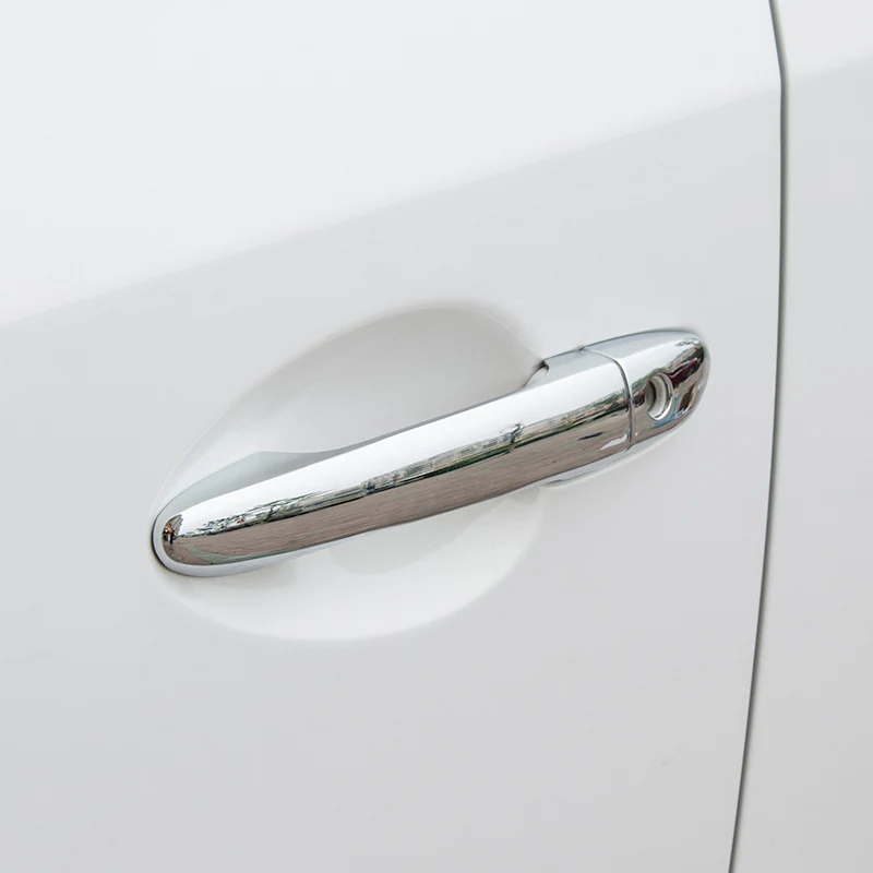 

ABS Chrome Side Door Handle Cover Catch Trim sticker Overlay Molding Garnish FOR Mazda 3 BM Axela 2014 2015 2016 2017 2018