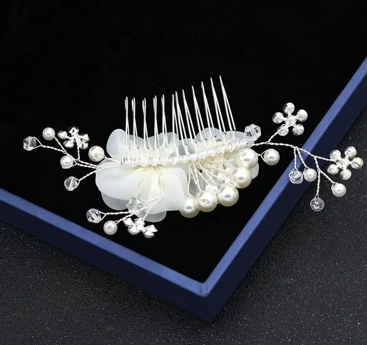 Свадебные аксессуары для волос тиара с красными цветами и кристаллами свадебные