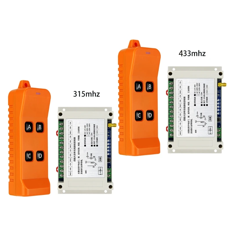 

Upgraded Spare Key 315/433 MHz Multipurpose Duplicator Remote Control with Four Button Keys Cloning Tools