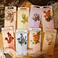 pet dried blooming garden flower special shaped sticker creative pocket diary diy material sticker