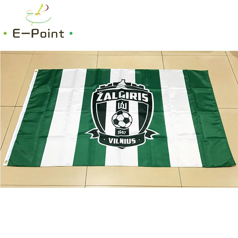 Литовский FK Zalgiris 3 фута* 5 футов(90*150 см) размер рождественские украшения для домашнего флага баннер подарки