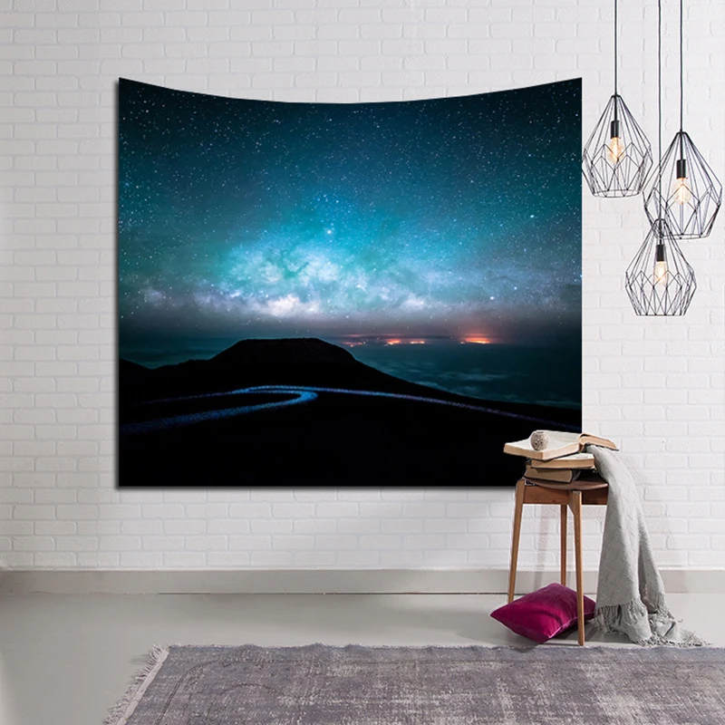 Настенный гобелен с изображением Галактики, настенный гобелен, декоративный гобелен с принтом для домашнего занавеса, художественный ковер, одеяло, покрывало, скатерть - Цвет: Style 3