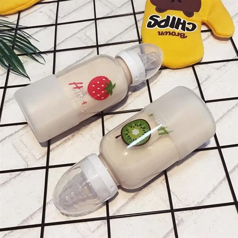 Glass Water Bottle Cute Pacifier Cup Straw Adult Creative Student Portable for Kids Bpa | Дом и сад