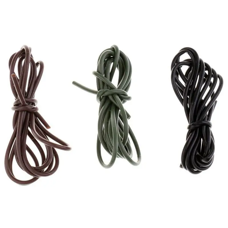 

6 MTRS антиспутывающаяся трубка для ловли карпа, 3 цвета, зажимы для волос на крючках