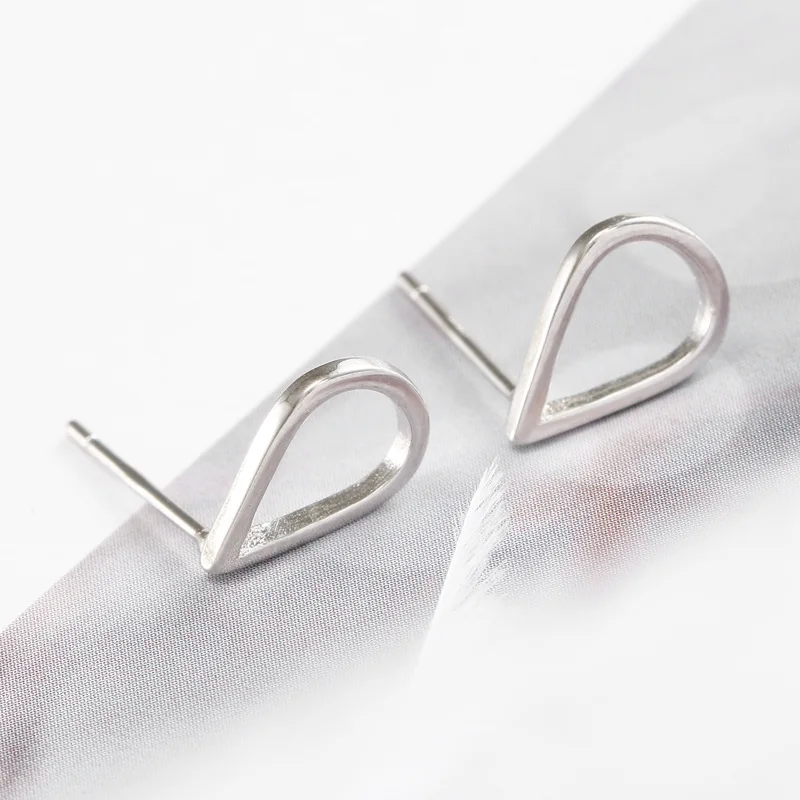 Женские свадебные серьги-гвоздики REETI элегантные из стерлингового серебра 925