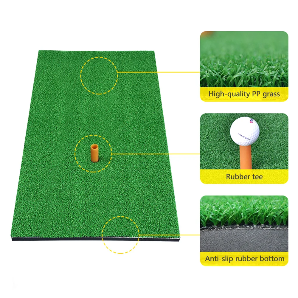 

Simulation Lawn Golf Mat Residential Indoor Practice Hitting Training Mat Simulator Rubber Tee Holder golf accessories