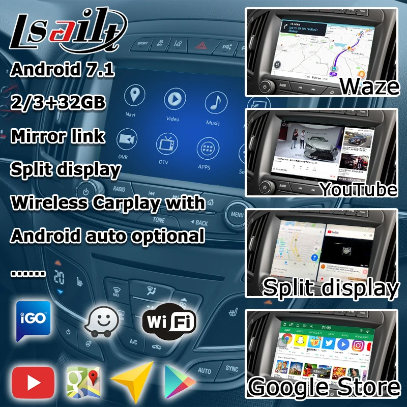 Android gps навигационная коробка для Opel Vauxhall Insignia- и т. д. видео интерфейс intellilink CUE система с беспроводной Carplay