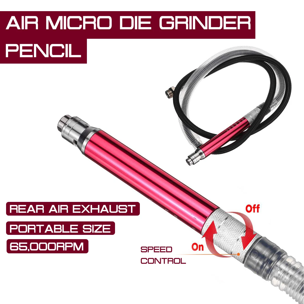 

Пневматическая микрошлифовальная машина, карандаш 65000 об/мин, Профессиональный высокоскоростной инструмент для резки дерева, полировки, шлифовки, гравировки ювелирных изделий