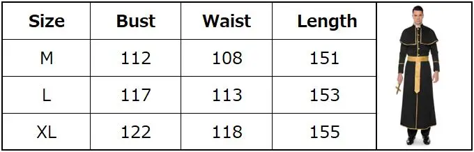 Костюм пастора Марии отца Хэллоуин Иисус Христа отец семейный религиозный