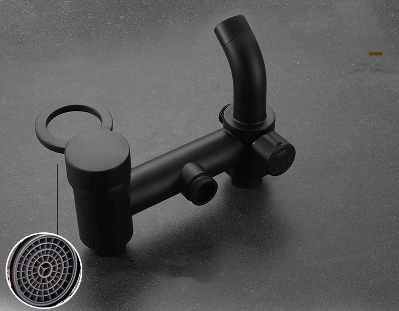 2 вида смесителей для душа черный латунный настенный смеситель ванны 8 дюймов