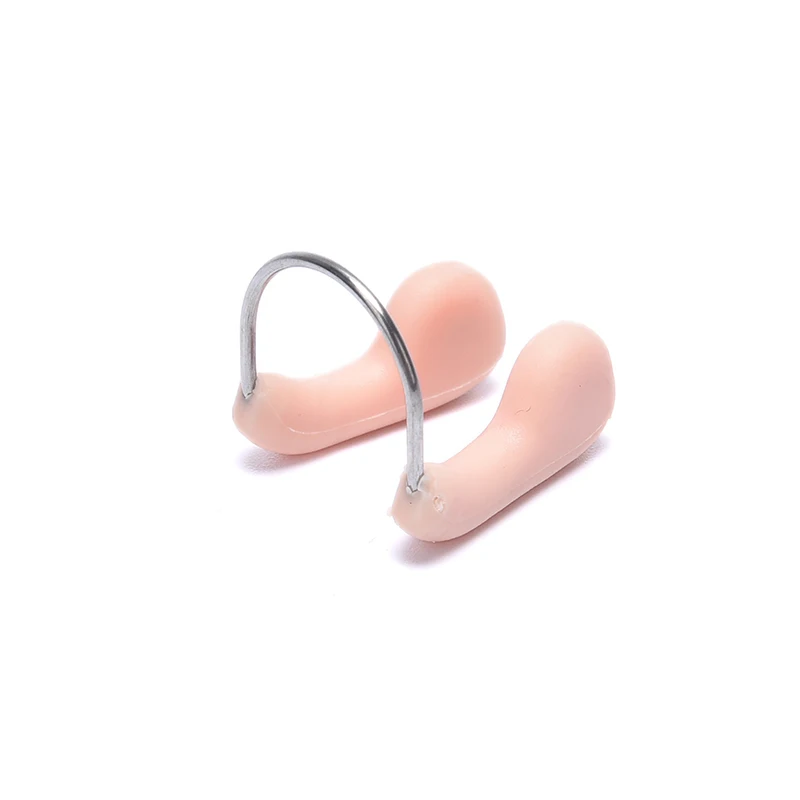 

Nose Clip for Swimming Diving Water Sports Nose Clip Swimming Accessories Soft Silicone Steel Wire Nose Clip Skin Color