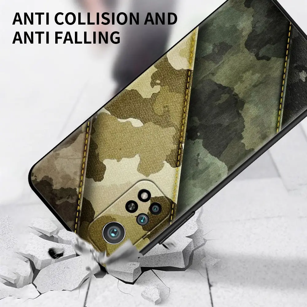 Case For Poco X3 NFC M3 Pro M3 F3 F1 Capa for Mi Note 10 Pro Caso For Xiaomi CC9 Pro A3 A2 Camouflage Pattern Camo Military Army