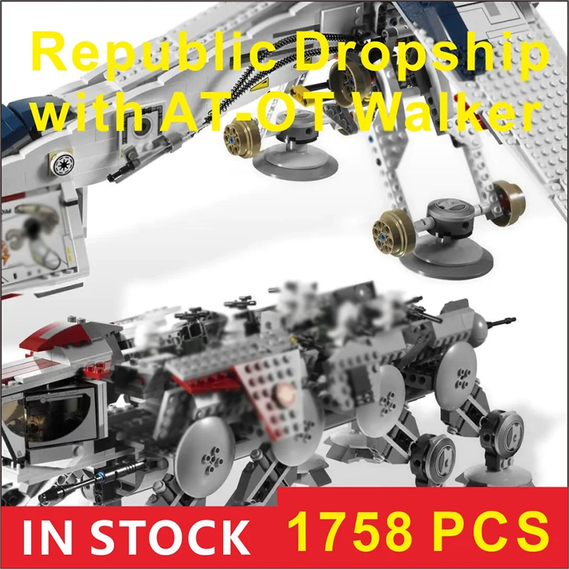 

81055 Republic Dropship Building Blocks Bricks Ship DIY Toys Birthday Christmas Gift Compatible 05053