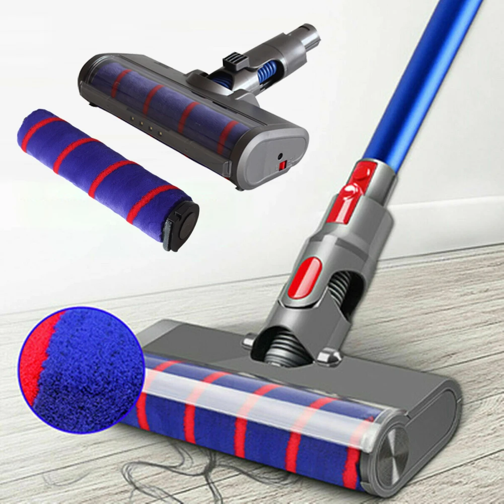 

Fluffy Electric Floor Brush For Dyson V6 Vacuum Cleaner Parts Electric Floor Brush Soft Roller Brush Head Sweeper Cleaning Tools