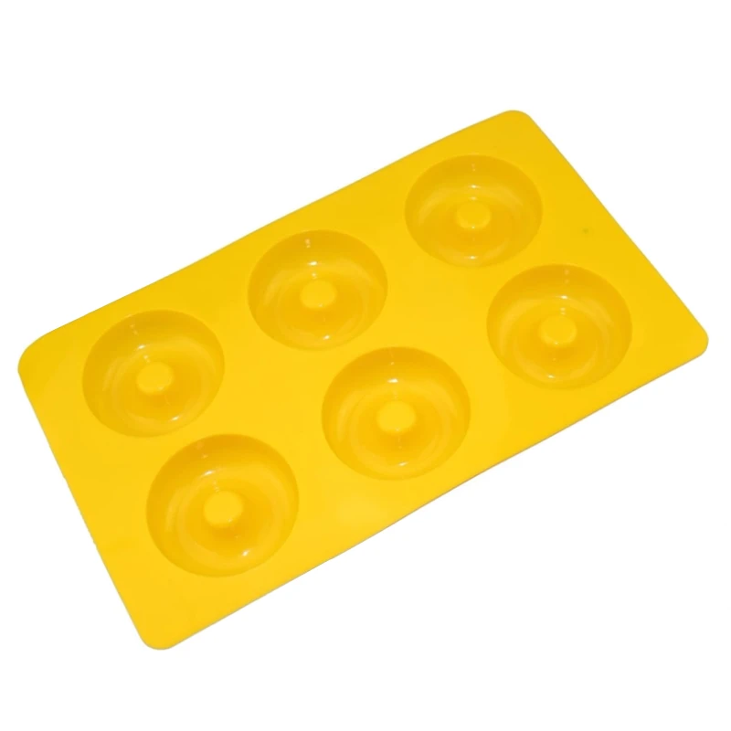 4Pcs/Lot Donut Pan Silicone Mold 6 Cavity Non-Stick Molds Tray Doughnuts Muffin Cups Mould Cake Baking Ring Biscuit Moulds | Дом и сад