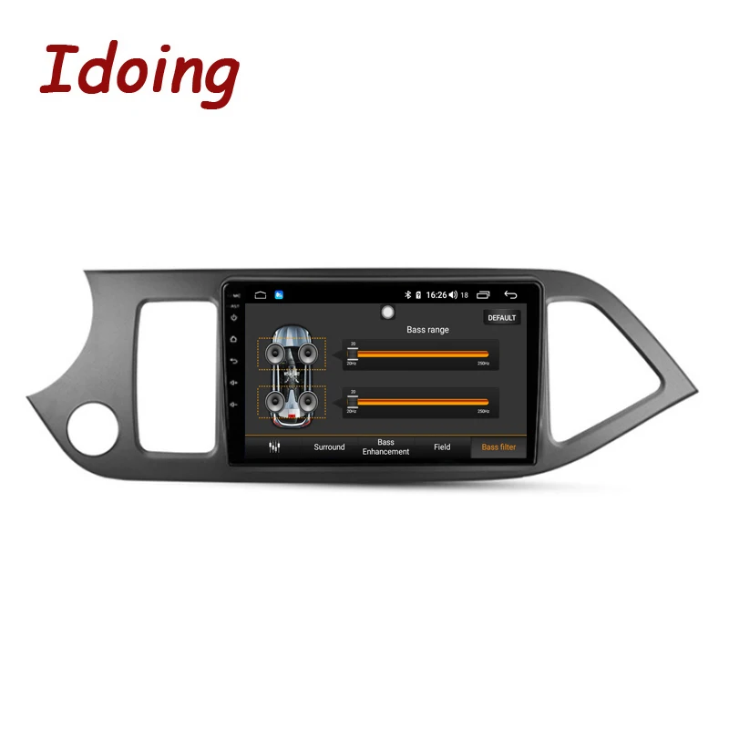 Idoing " 2.5D Автомобильный Радио Видео плеер для Kia Picanto Morning 2011- навигация gps Android 8,1 аксессуары седан No 2 din DVD