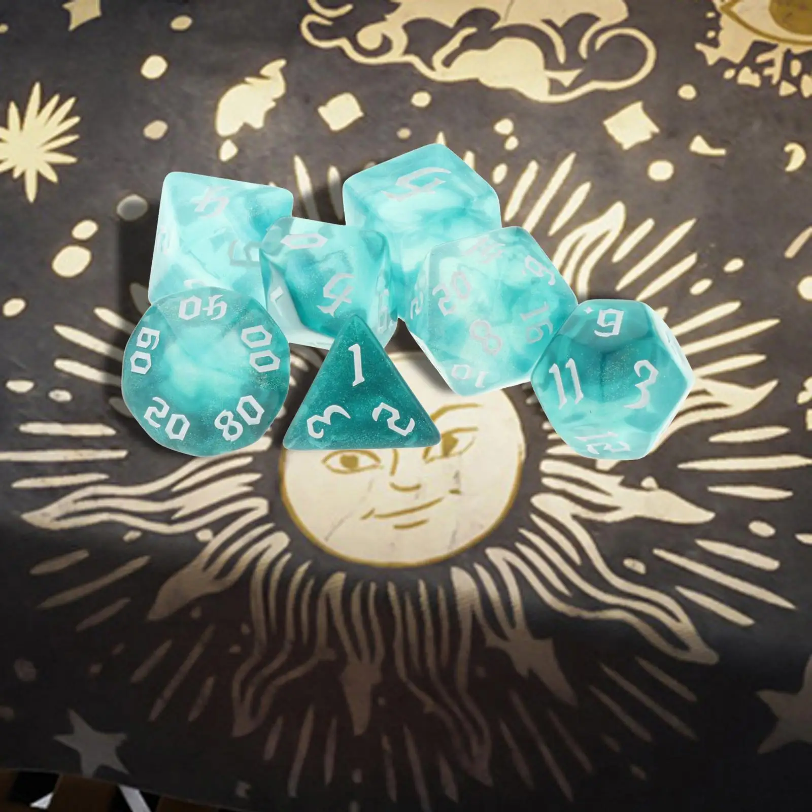 7 шт. многосторонние Акриловые Игральные Кости | Спорт и развлечения