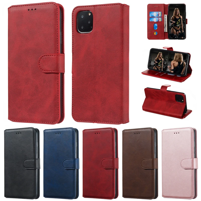 Кожаный флип кошелек 6Plus 7Plus 8 Plus чехол для телефона Funda Apple iPhone 11 11Pro MAX 6 6S 7 XR XS