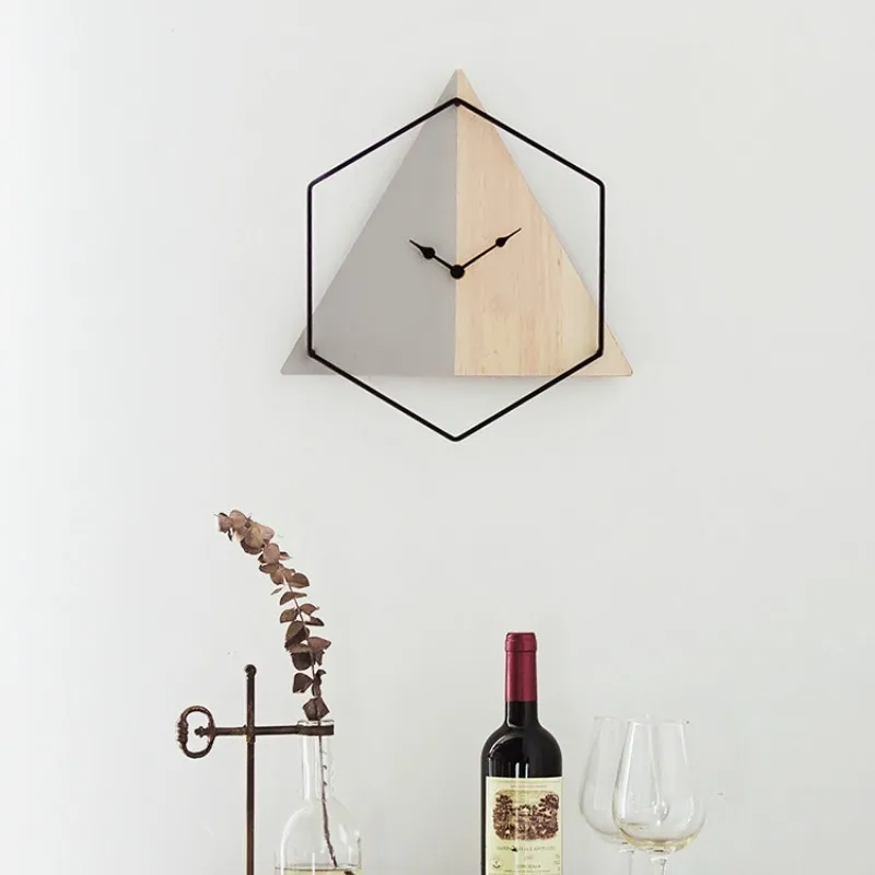 Современный дизайн настенные часы арт в стиле минимализма бесшумный виде