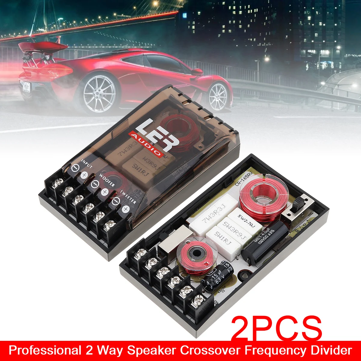 100 Вт 2 полосный разделитель частот аудио колонка кроссовер тройной бас