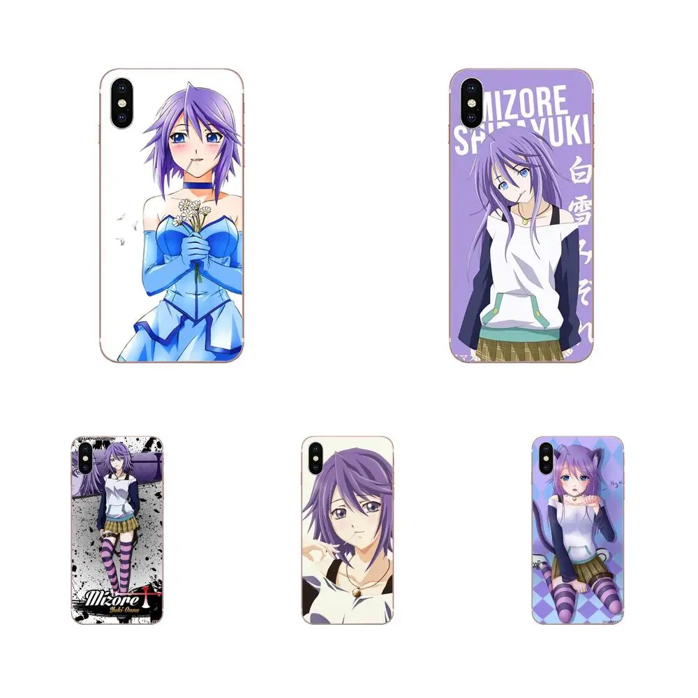 Для Apple iPhone 4 4S 5 5C 5S SE 6 6S 7 8 Plus X XS Max XR мягкий чехол с рисунком аниме Mizore Shirayuki Розарио