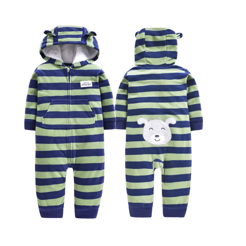 Теплая дутая куртка для младенцев Детские ползунки 2020 сезон осень зима Флисовая