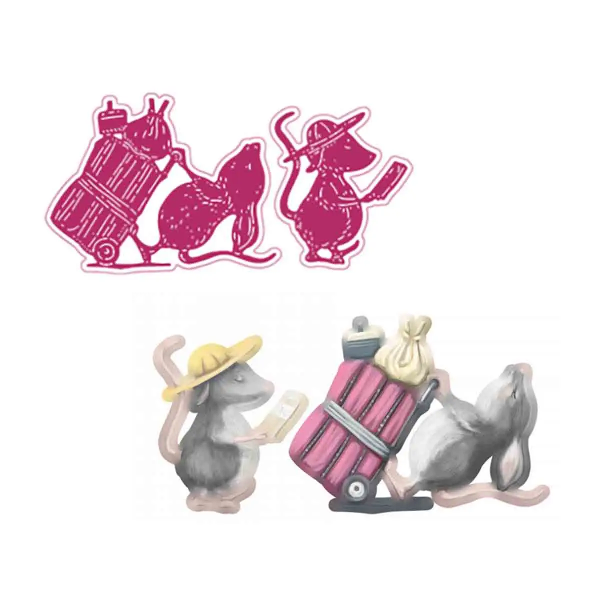 

Travelling Light Mickey Mouse Metal Dies Cutting 2021 New Die Molds Scrapbooking Paper Making Cuts Crafts Knife Mould Big Dies