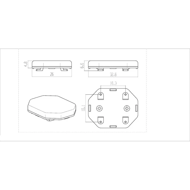 Предупреждение мигающая Синяя светодиодная лампа для TAMIYA LESU 1/14 RC грузовик с